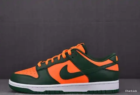 DD1391-300 Low Dunk Hurricanes Miami Nike 0706